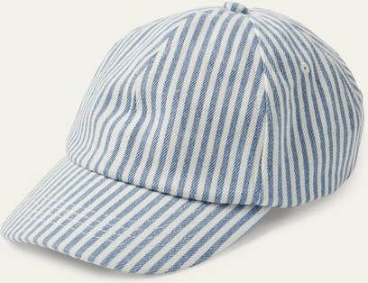 Boden Baseball Cap Marina/ White Stripe Men Boden Cotton Size: ONE Boden Baseball Cap Marina/ White Stripe Men Boden Cotton Size: ONE