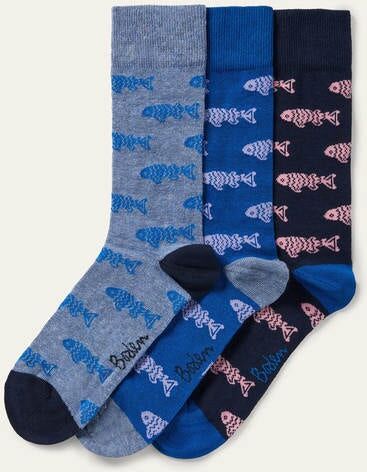 Boden Favourite Socks Fish Multi Pack Men Boden  Size: ONE Boden Favourite Socks Fish Multi Pack Men Boden  Size: ONE