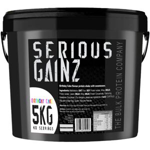 5kg Mass Gainer Protein Powder Birthday Cake - Serious Gainz - The Bulk Protein Company