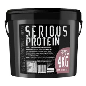 4kg Whey Protein Powder Cookies and Cream - Serious Protein - The Bulk Protein Company