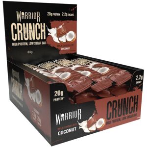 Warrior Supplements 12x Protein Bars - Warrior Crunch - High Protein Low Sugar Bars