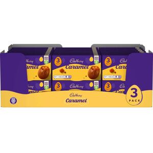 Cadbury Caramel Milk Chocolate Eggs pack of 3 (Box of 42)