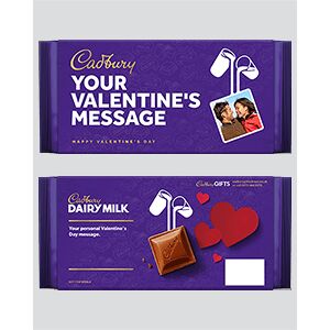 Cadbury Dairy Milk 180g with Valentine's Day sleeve Large