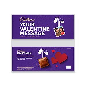 Cadbury Dairy Milk 850g with Valentine's sleeve XX Large