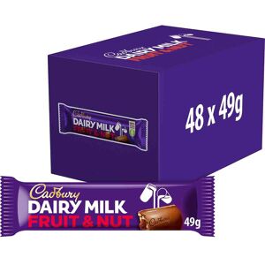 Cadbury Dairy Milk Fruit & Nut Chocolate Bar 49g (Box of 48)