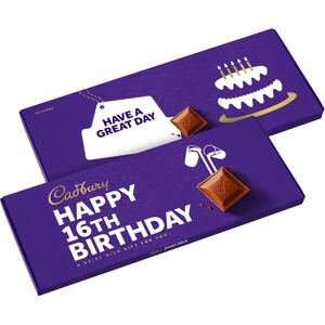 Happy 16th Birthday Cadbury Dairy Milk Bar (850g)