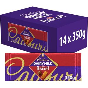 Cadbury Dairy Milk Lotus Biscoff Chocolate Bar 350g Box of 14