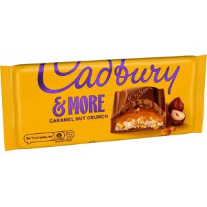 Cadbury Dairy Milk &More Caramel Nut Crunch Bar 200g Box of 15 Cadbury Dairy Milk &More Caramel Nut Crunch Bar 200g Box of 15