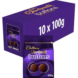 Cadbury Darkmilk Buttons Chocolate Bag 100g (Box of 10) Cadbury Darkmilk Buttons Chocolate Bag 100g (Box of 10)
