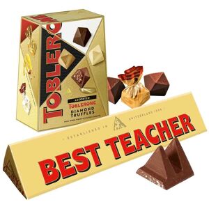 Best Teacher Toblerone Bar & Truffles Chocolate Bundle Best Teacher Toblerone Bar & Truffles Chocolate Bundle