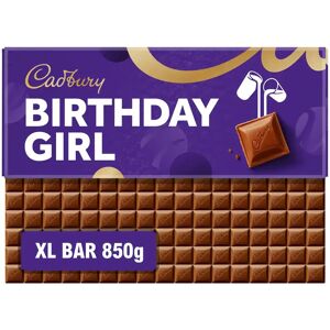 Birthday Girl Cadbury Dairy Milk XL Chocolate Bar 850g Birthday Girl Cadbury Dairy Milk XL Chocolate Bar 850g