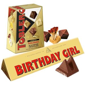 Birthday Girl Toblerone Bar & Truffles Chocolate Bundle Birthday Girl Toblerone Bar & Truffles Chocolate Bundle