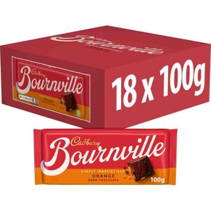 Cadbury Bournville Orange Dark Chocolate Bar 100g (Box of 18) Cadbury Bournville Orange Dark Chocolate Bar 100g (Box of 18)