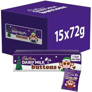 Cadbury Christmas Chocolate Buttons Tube 72g (Box of 15) Cadbury Christmas Chocolate Buttons Tube 72g (Box of 15)