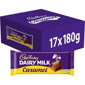 Cadbury Dairy Milk Caramel Chocolate Bar 180g Box of 17 Cadbury Dairy Milk Caramel Chocolate Bar 180g Box of 17