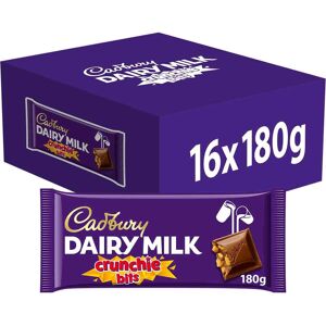 Cadbury Dairy Milk Crunchie Bits Chocolate Bar 180g (Box of 16) Cadbury Dairy Milk Crunchie Bits Chocolate Bar 180g (Box of 16)