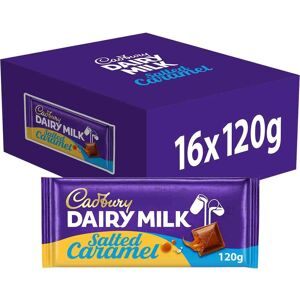 Cadbury Dairy Milk Salted Caramel Chocolate Bar 120g (Box of 16) Cadbury Dairy Milk Salted Caramel Chocolate Bar 120g (Box of 16)