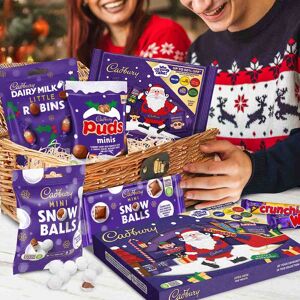 Secret Santa Christmas Chocolate Sharing Basket Secret Santa Christmas Chocolate Sharing Basket