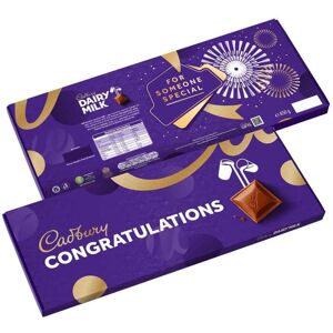 Cadbury Dairy Milk Congratulations XL Chocolate Bar 850g Cadbury Dairy Milk Congratulations XL Chocolate Bar 850g
