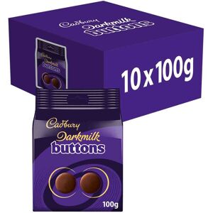 Cadbury Darkmilk Giant Buttons Chocolate Bag 100g (Box of 10) Cadbury Darkmilk Giant Buttons Chocolate Bag 100g (Box of 10)