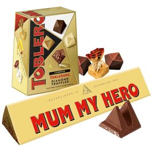 Mum My Hero Toblerone Bar & Truffles Chocolate Bundle Mum My Hero Toblerone Bar & Truffles Chocolate Bundle
