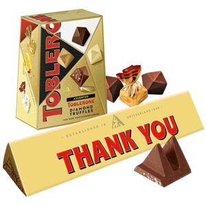 Thank You Toblerone Bar & Truffles Chocolate Bundle Thank You Toblerone Bar & Truffles Chocolate Bundle