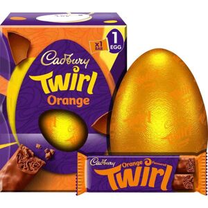Cadbury Orange Twirl Chocolate Easter Egg 198g Cadbury Orange Twirl Chocolate Easter Egg 198g