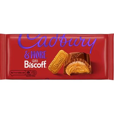 Cadbury &More Biscoff Chocolate Bar 195g (Box of 15) Cadbury &More Biscoff Chocolate Bar 195g (Box of 15)