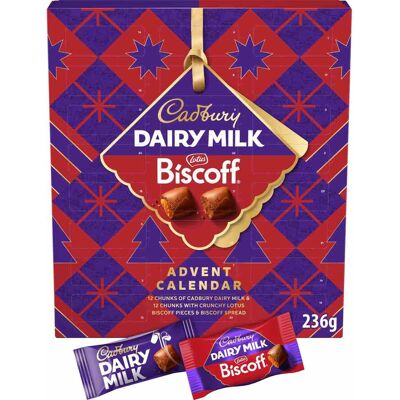 Cadbury Dairy Milk Lotus Biscoff Chocolate Chunk Advent Calendar 236g Cadbury Dairy Milk Lotus Biscoff Chocolate Chunk Advent Calendar 236g