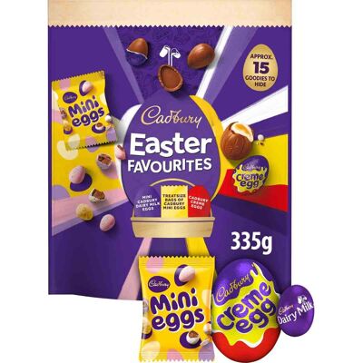 Easter Favourites Chocolate Pouch with Cadbury Mini Eggs 335g Easter Favourites Chocolate Pouch with Cadbury Mini Eggs 335g