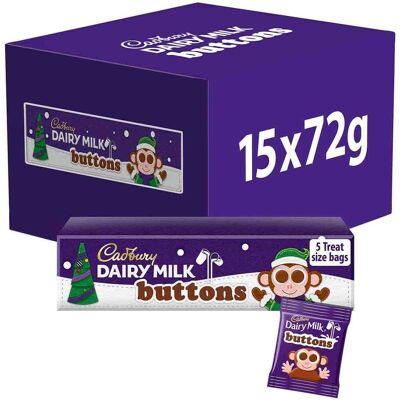 Cadbury Christmas Chocolate Buttons Tube 72g (Box of 15) Cadbury Christmas Chocolate Buttons Tube 72g (Box of 15)