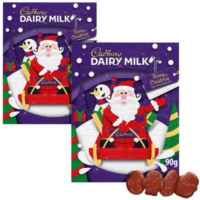 Secret Santa Cadbury Dairy Milk Advent Calendar 90g (Bundle of 2) Secret Santa Cadbury Dairy Milk Advent Calendar 90g (Bundle of 2)