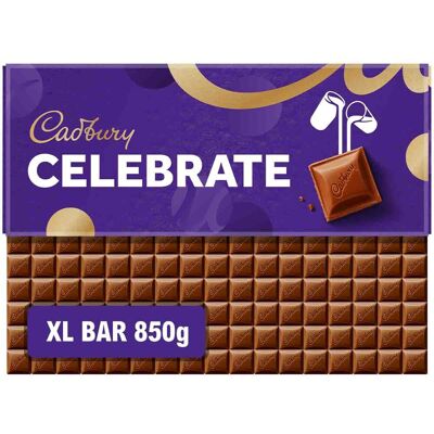 Cadbury Dairy Milk Celebrate XL Chocolate Bar 850g Cadbury Dairy Milk Celebrate XL Chocolate Bar 850g