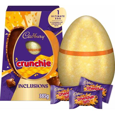 Cadbury Ultimate Crunchie Inclusion Egg XXL 385g Cadbury Ultimate Crunchie Inclusion Egg XXL 385g