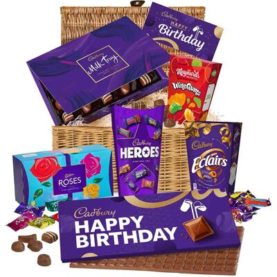 Ultimate Happy Birthday Cadbury Chocolate Basket Ultimate Happy Birthday Cadbury Chocolate Basket
