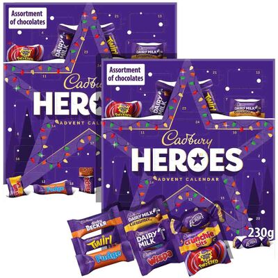 Cadbury Heroes Chocolate Advent Calendars 230g ( Bundle of 2) Cadbury Heroes Chocolate Advent Calendars 230g ( Bundle of 2)