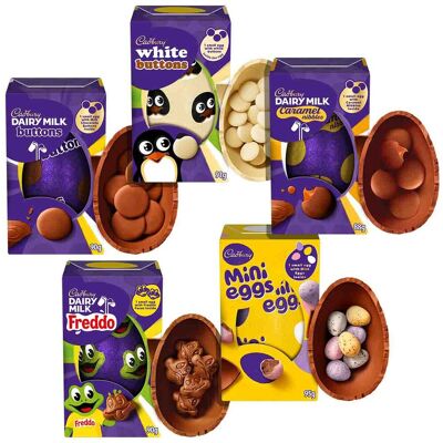 Cadbury Medium Chocolate Easter Eggs (Bundle of 5) Cadbury Medium Chocolate Easter Eggs (Bundle of 5)