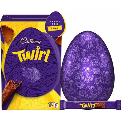 Cadbury Twirl Chocolate Egg L 171g Cadbury Twirl Chocolate Egg L 171g