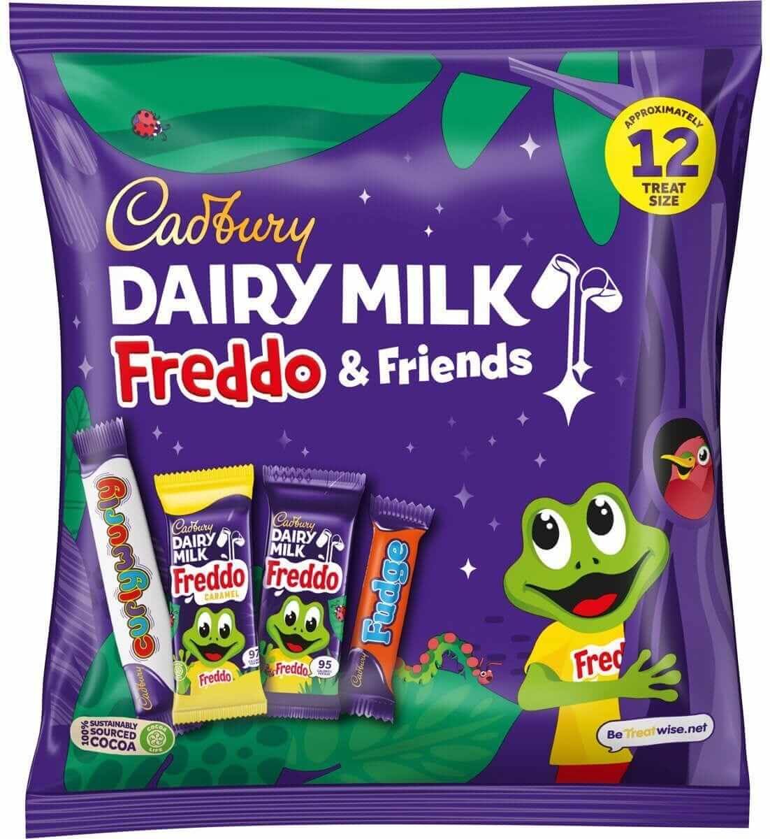 Cadbury Dairy Milk Freddo & Friends Treatsize Bag 191g (Box of 16)