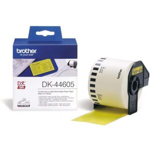 Original Brother DK44605 Yellow Removable Paper Tape (62mm)