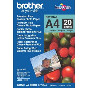 Original Brother A4 Inobella Glossy Photo Paper 260gsm (20 sheets)