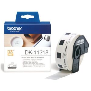 Original Brother DK11218 Round Labels (24mm)