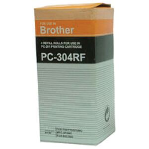 Original Brother PC304RF Fax Thermal Ribbon Refills x4