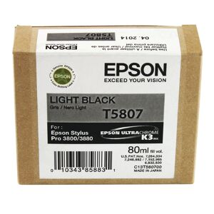 Original Epson T5807 Light Black Ink Cartridge
