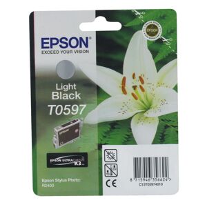 Original Epson T0597 Light Black Ink Cartridge