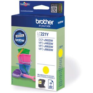 Original Brother LC221 Yellow Ink Cartridge