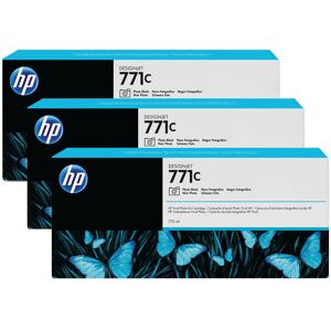 Original HP No.771 Photo Black Ink Cartridge (Pack of 3)