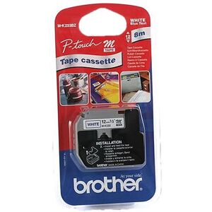 Original Brother P-Touch MK233BZ 12mm Plastic Tape - Blue on White