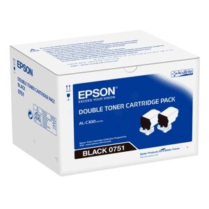 Original Epson 0751 Black Toner Cartridge Twin Pack
