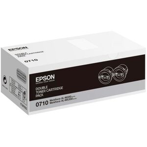 Original Epson S050710 Black Toner Cartridge 5k Twin Pack